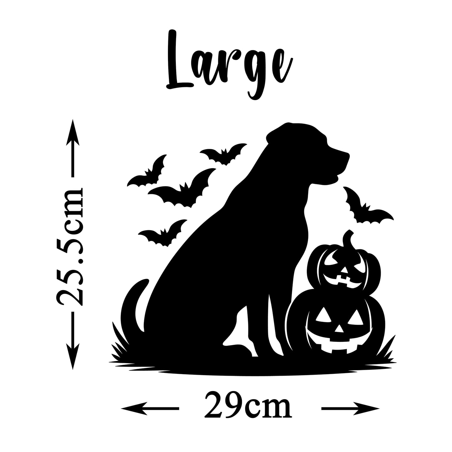 Halloween Labrador Dog Window Cling Decoration Reusable Sticker