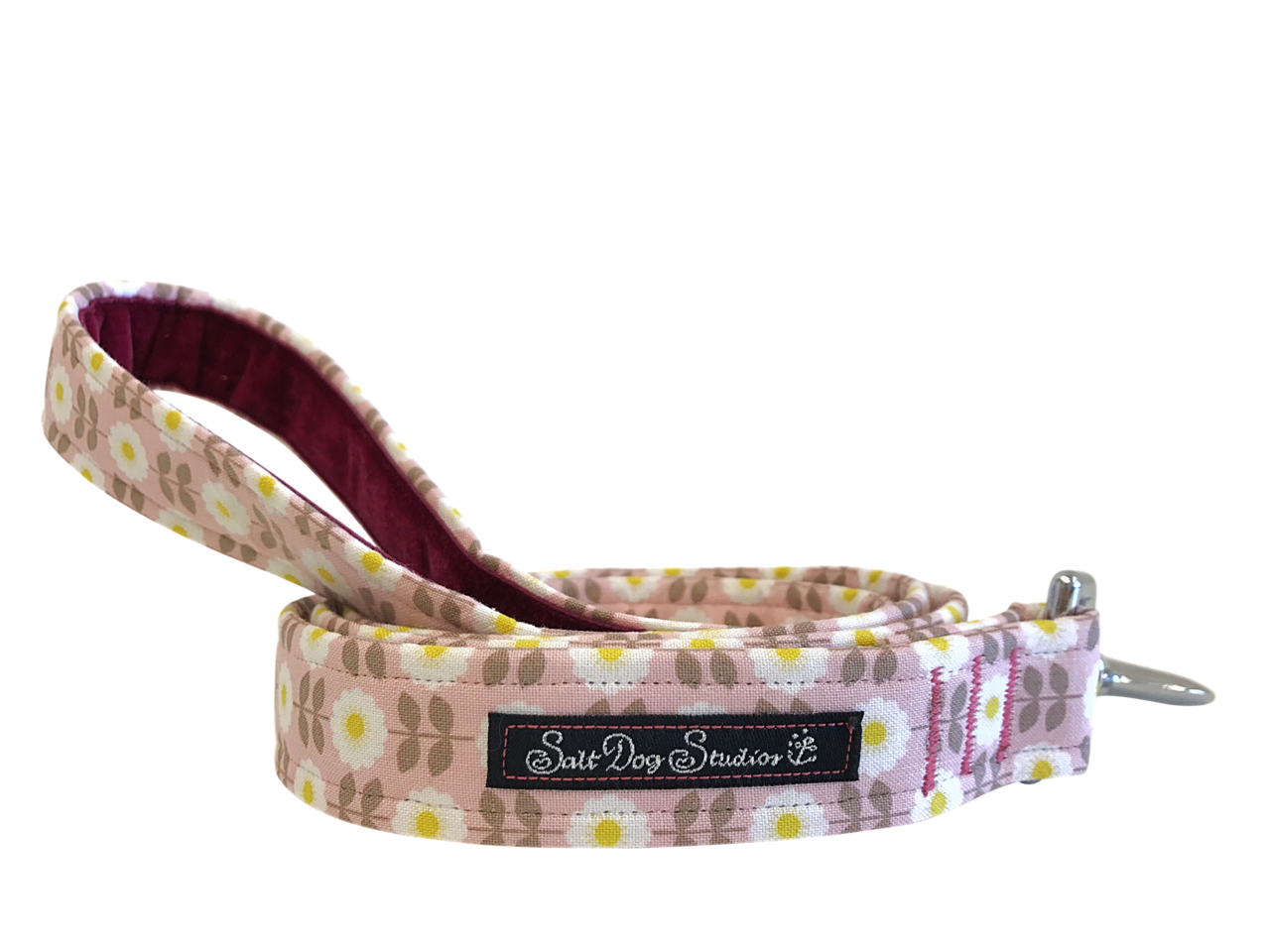 Salt Dog Studios - Retro Pink Daisy Dog Lead