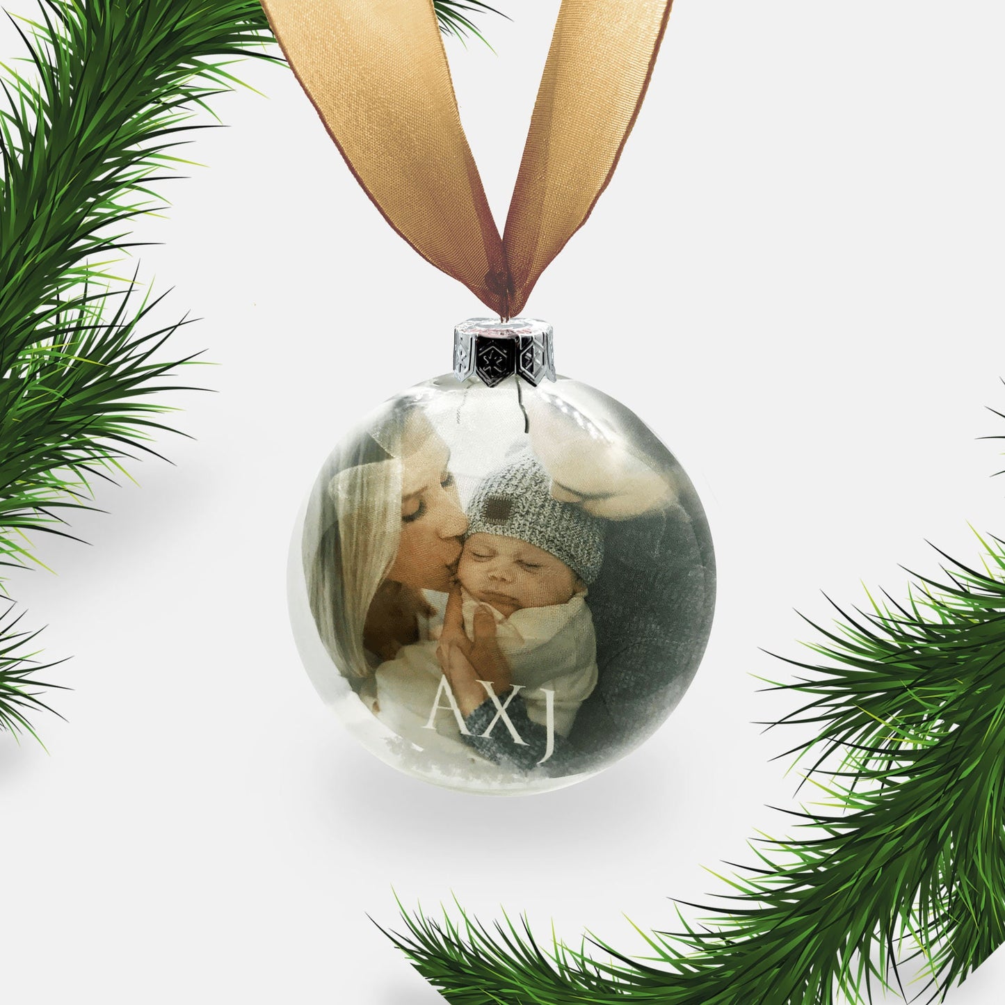 Personalised Ornament | Custom Bauble Photo Family Children Glass Christmas