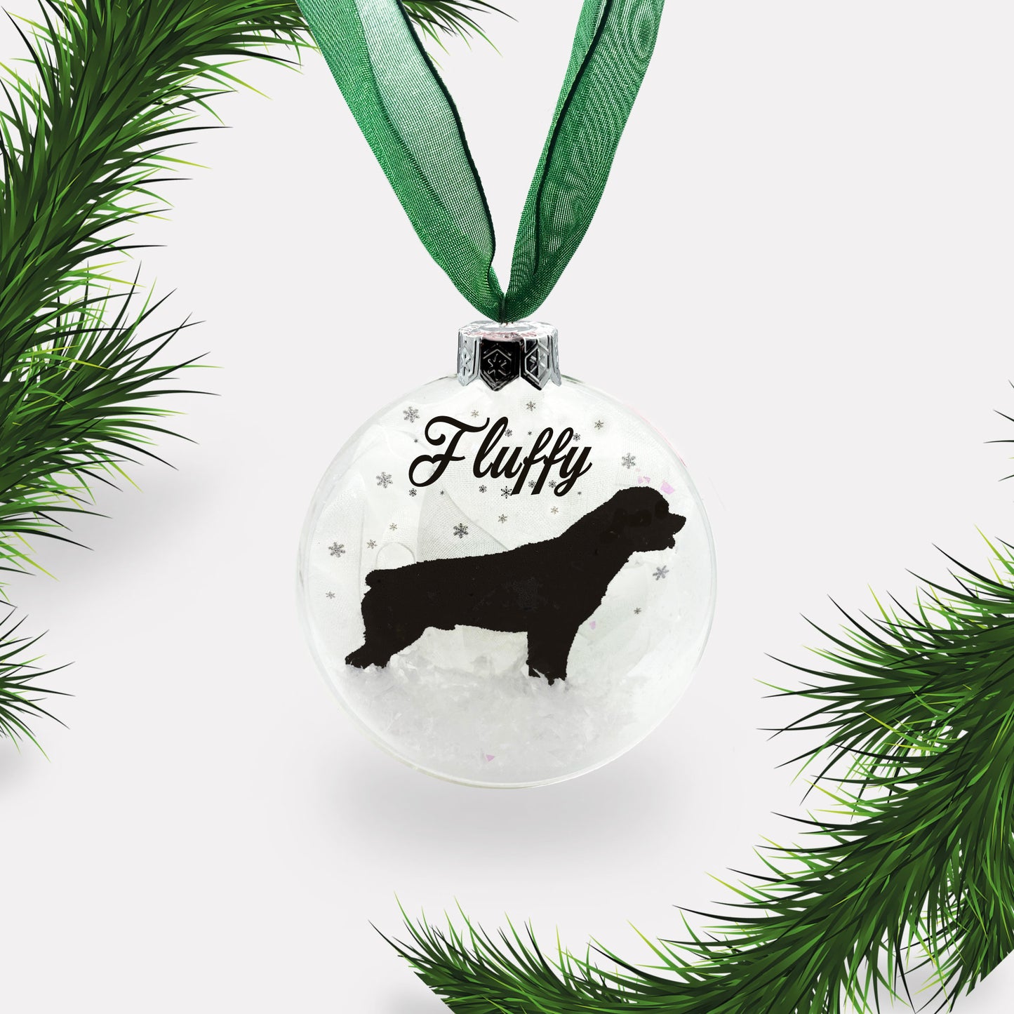 Rottweiler Dog Personalised Ornament | Custom Glass Christmas Bauble
