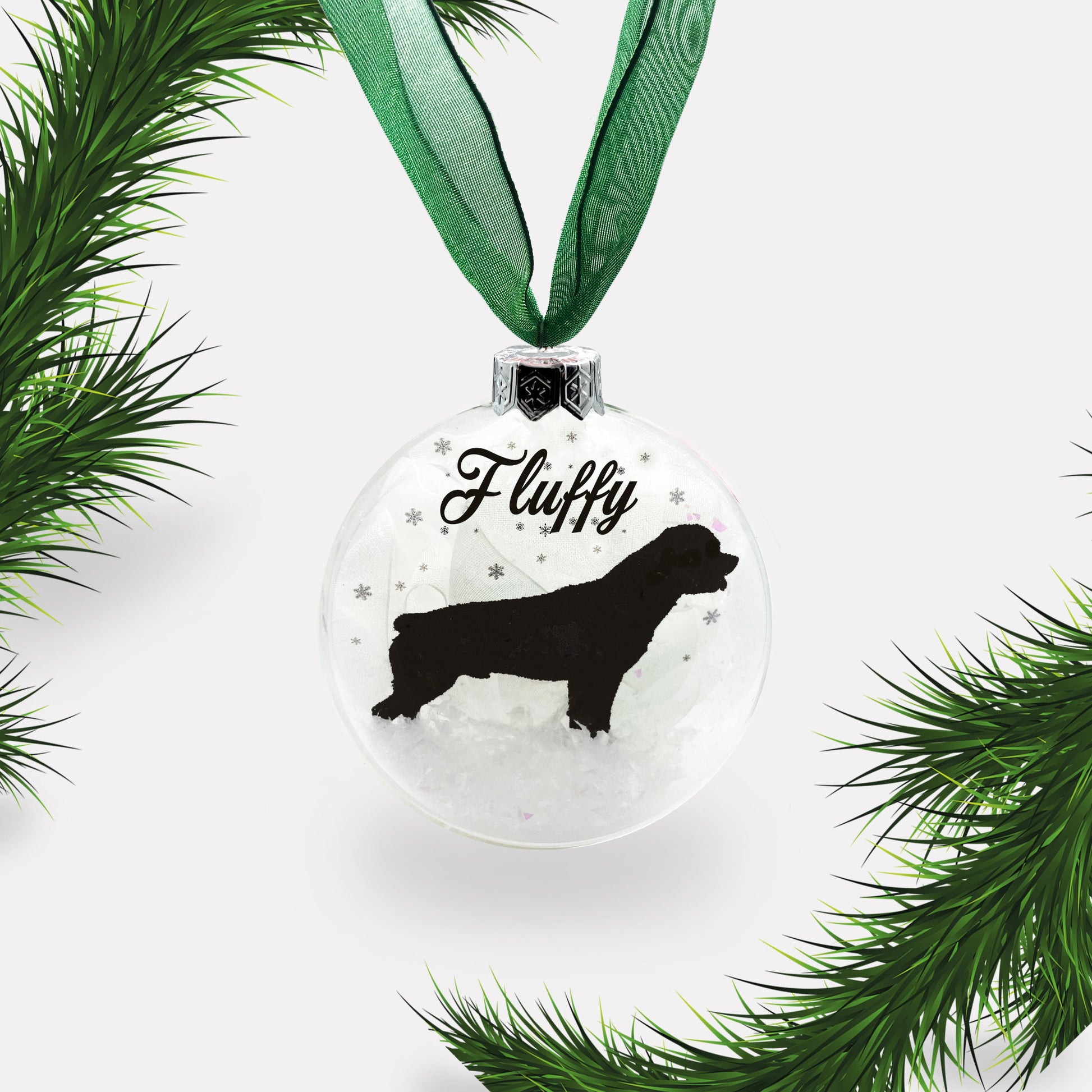 Rottweiler Dog Personalised Ornament | Custom Glass Christmas Bauble
