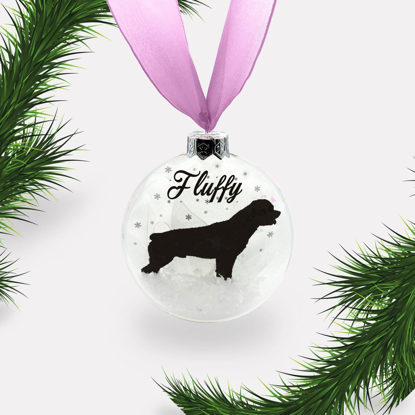 Rottweiler Dog Personalised Ornament | Custom Glass Christmas Bauble