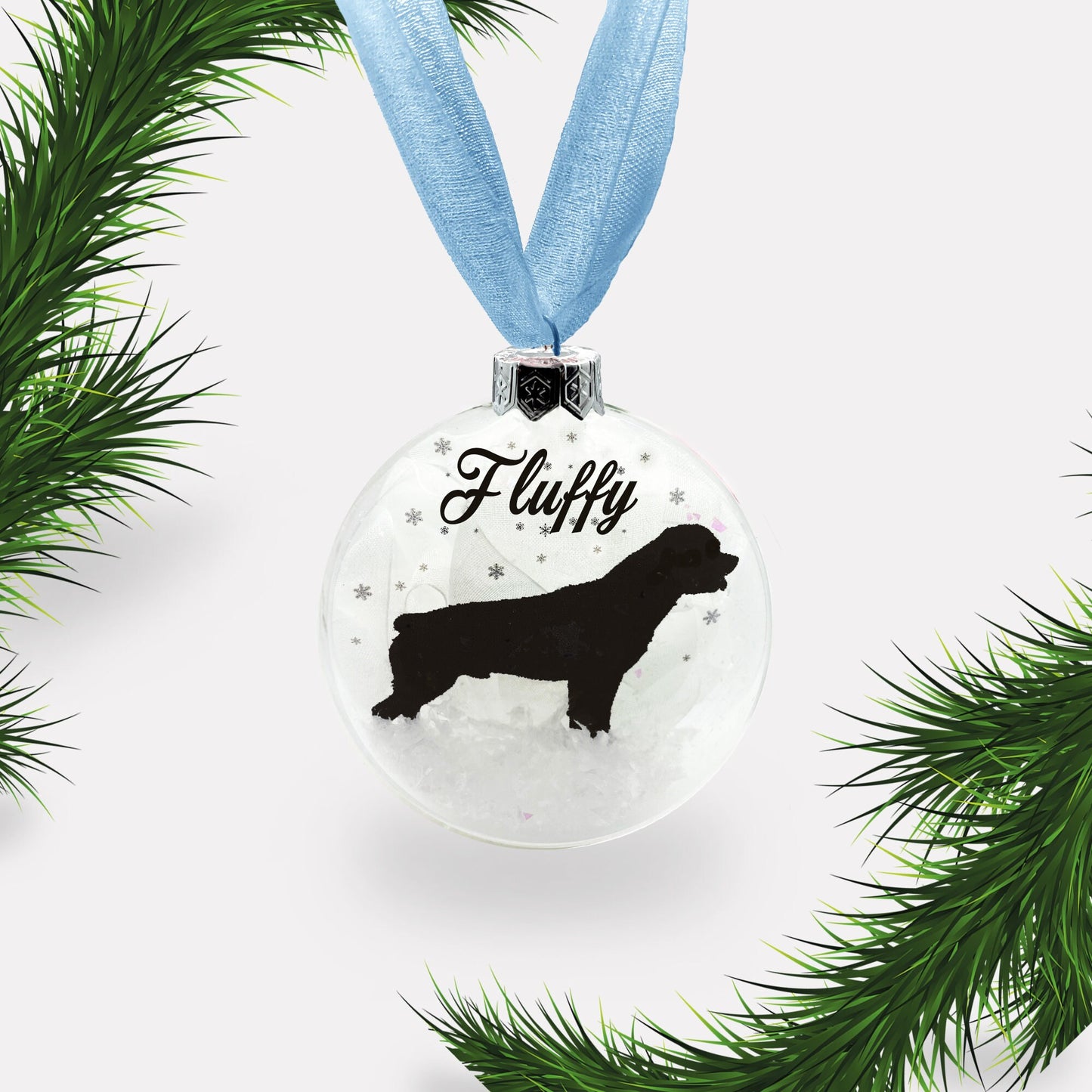 Rottweiler Dog Personalised Ornament | Custom Glass Christmas Bauble