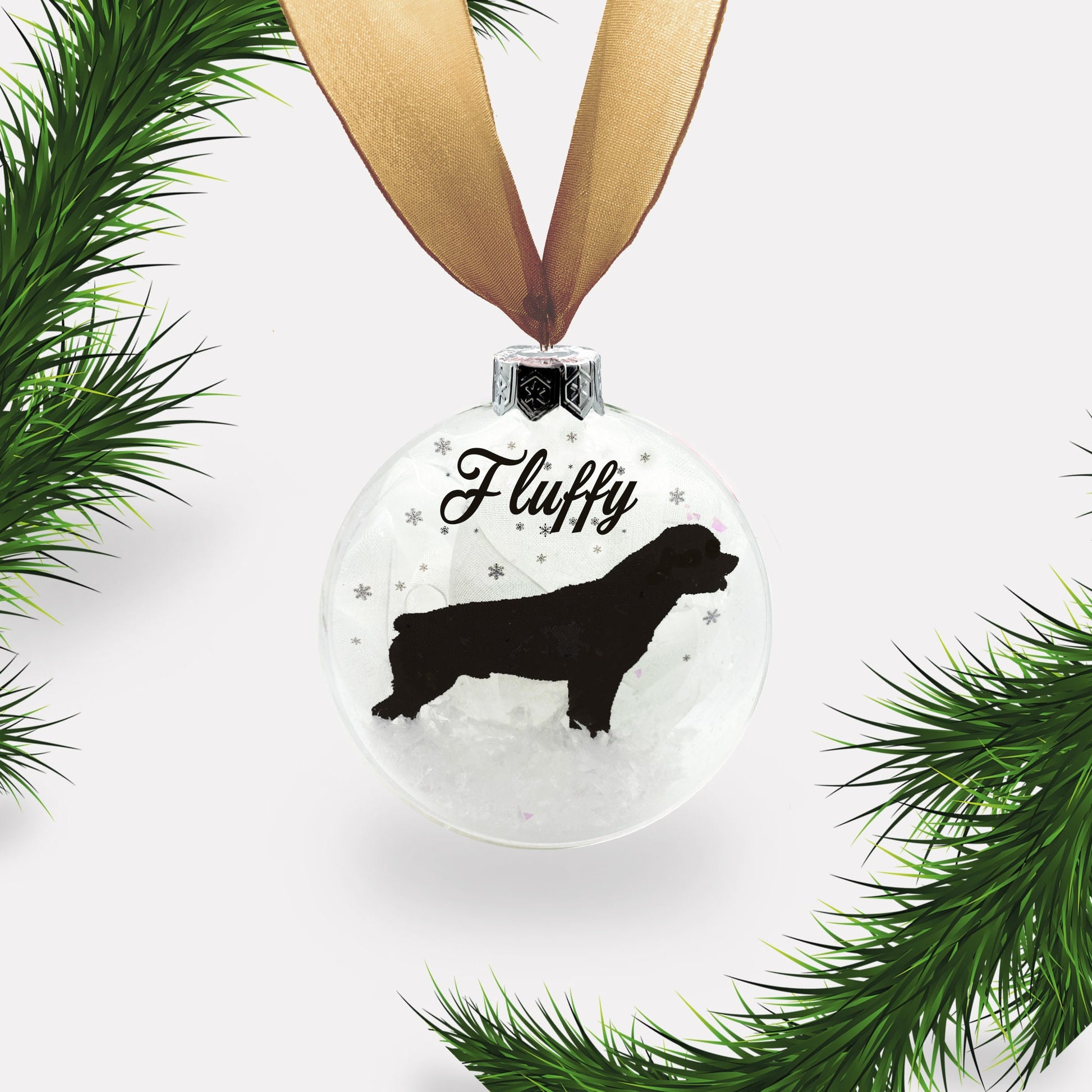Rottweiler Dog Personalised Ornament | Custom Glass Christmas Bauble