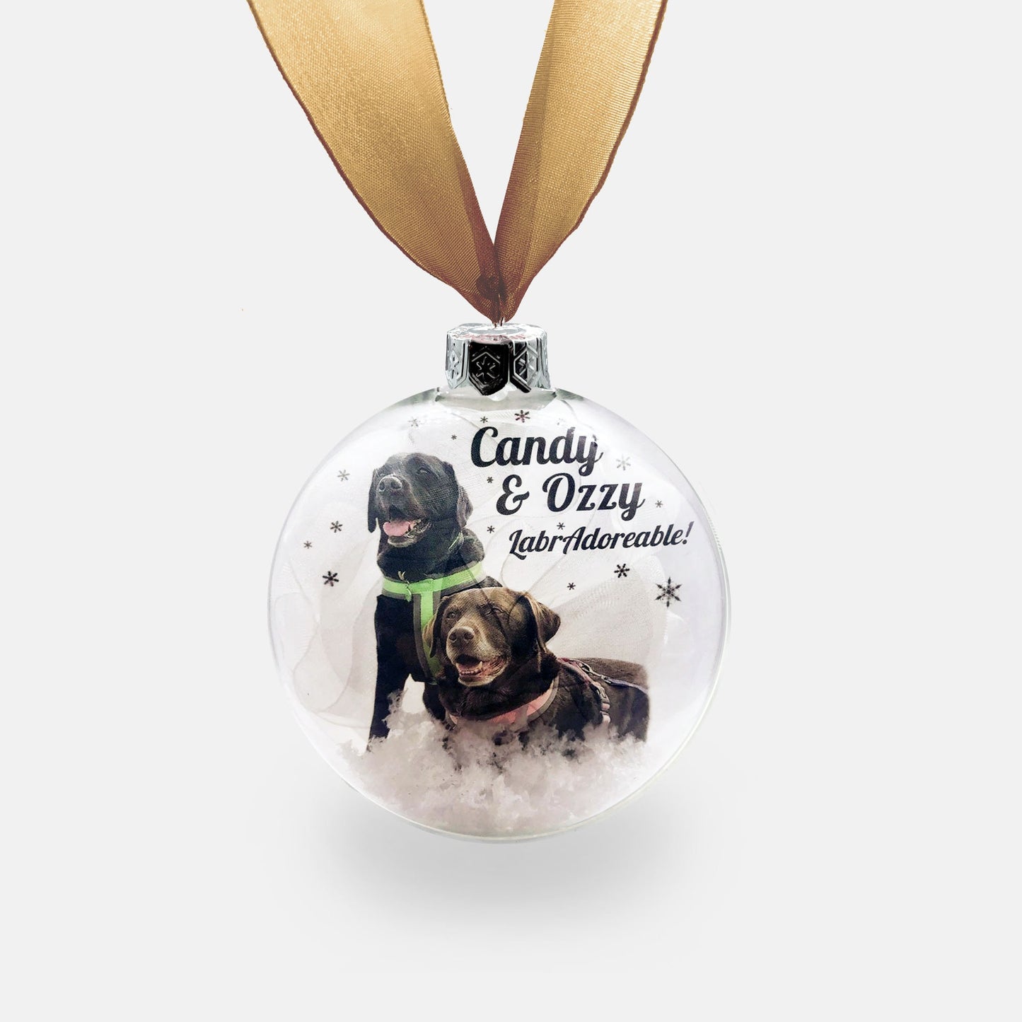 Personalised | Custom Pet Bauble. Glass Christmas Photo. Dog, Cat, Rabbit, Bird, Horse & more