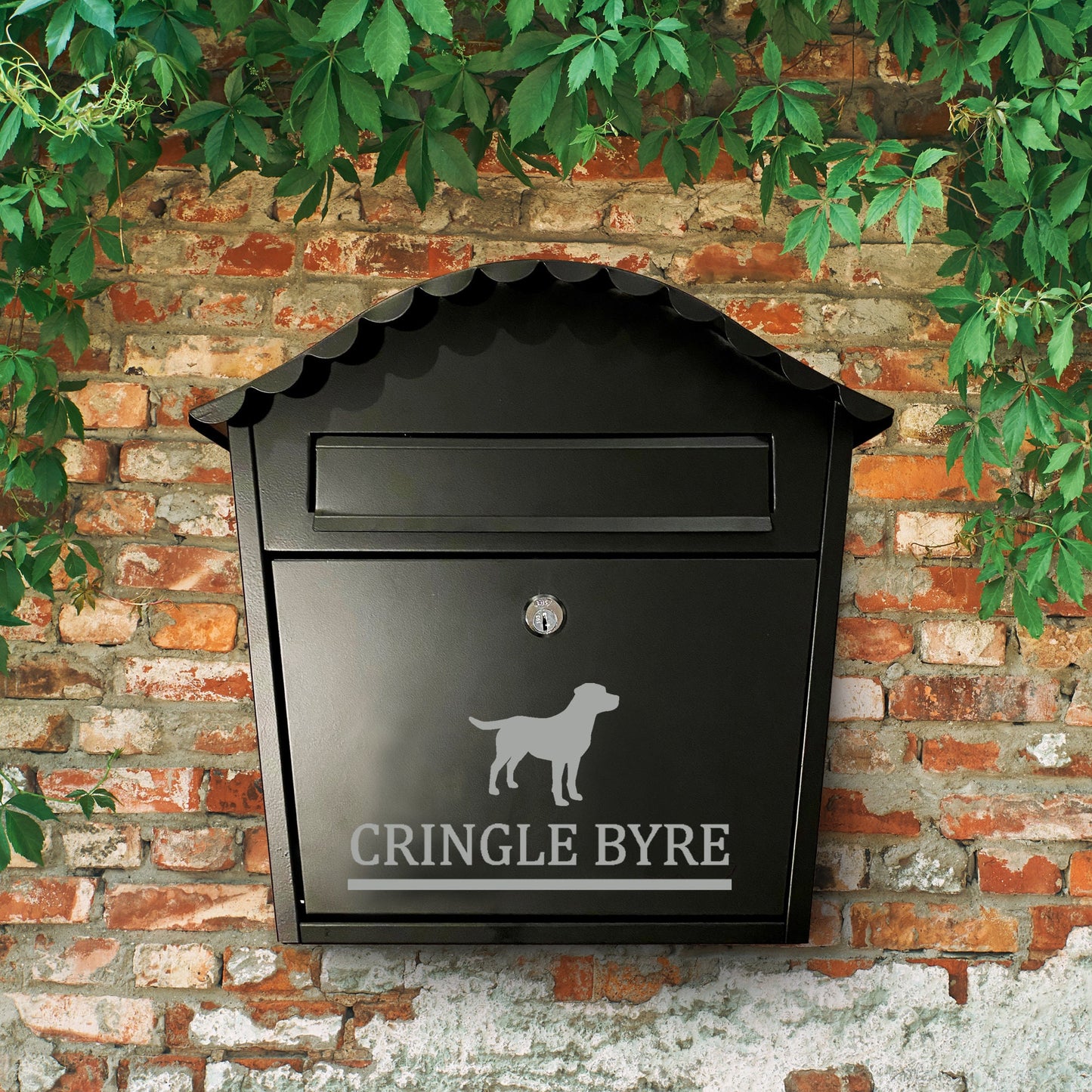 Labrador Dog Personalised Vinyl Decal for a Mailbox | Postbox | Letterbox