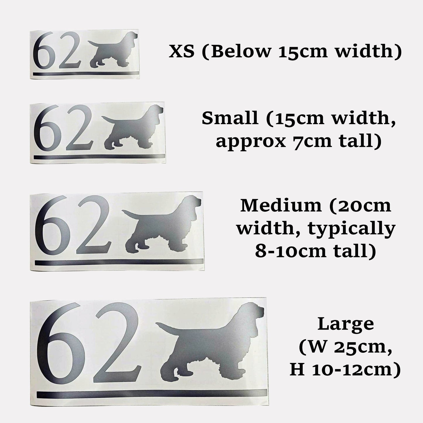 Cocker Spaniel Dog Decal: Personalized Mailbox Vinyl Transfer for your postbox