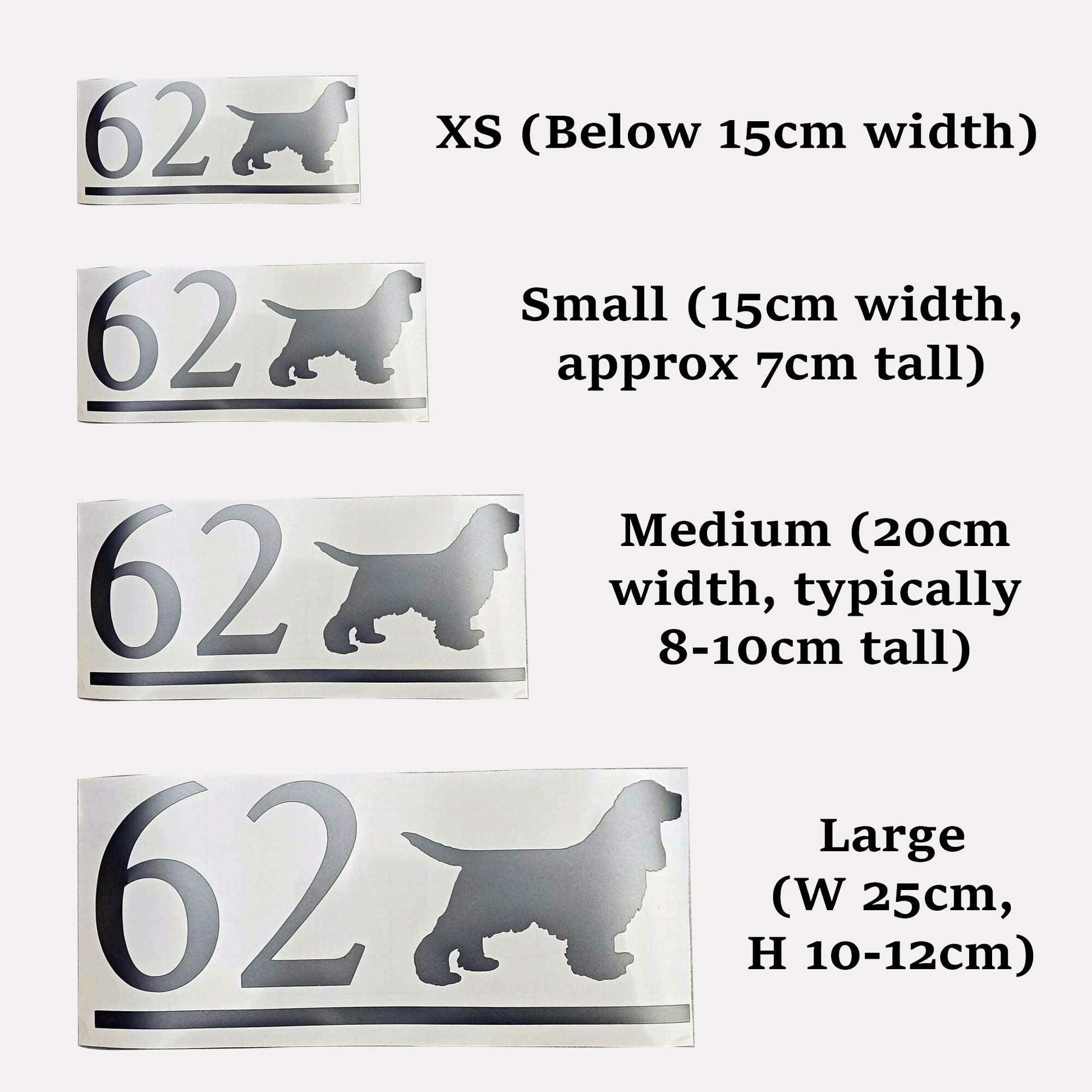 Cocker Spaniel Dog Decal: Personalized Mailbox Vinyl Transfer for your postbox