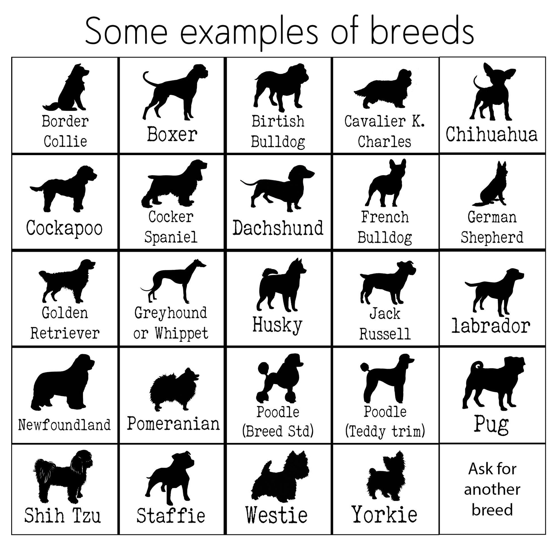 Any Breed Dog Personalised Mailbox Vinyl Decal | Postbox Permanent Outdoor Transfer