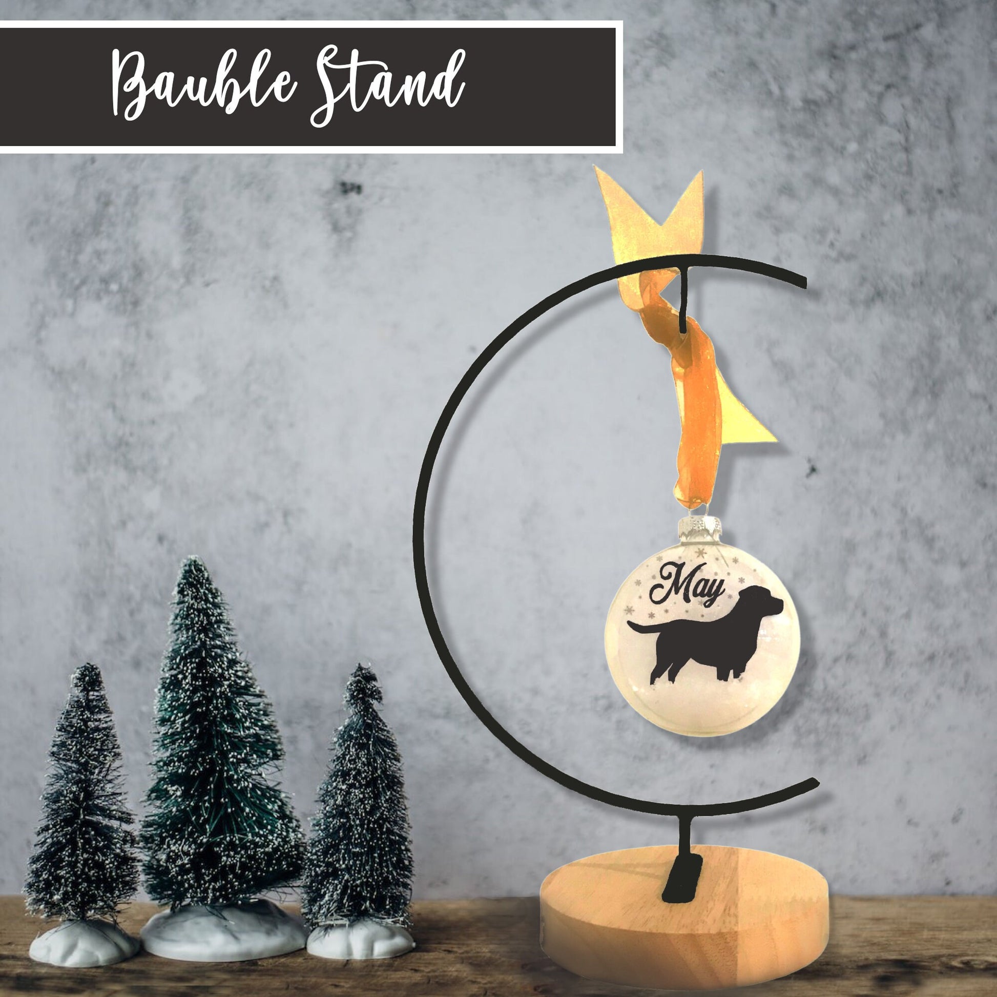 Personalised Christmas Ornament | Custom Dog Bauble Photo Glass