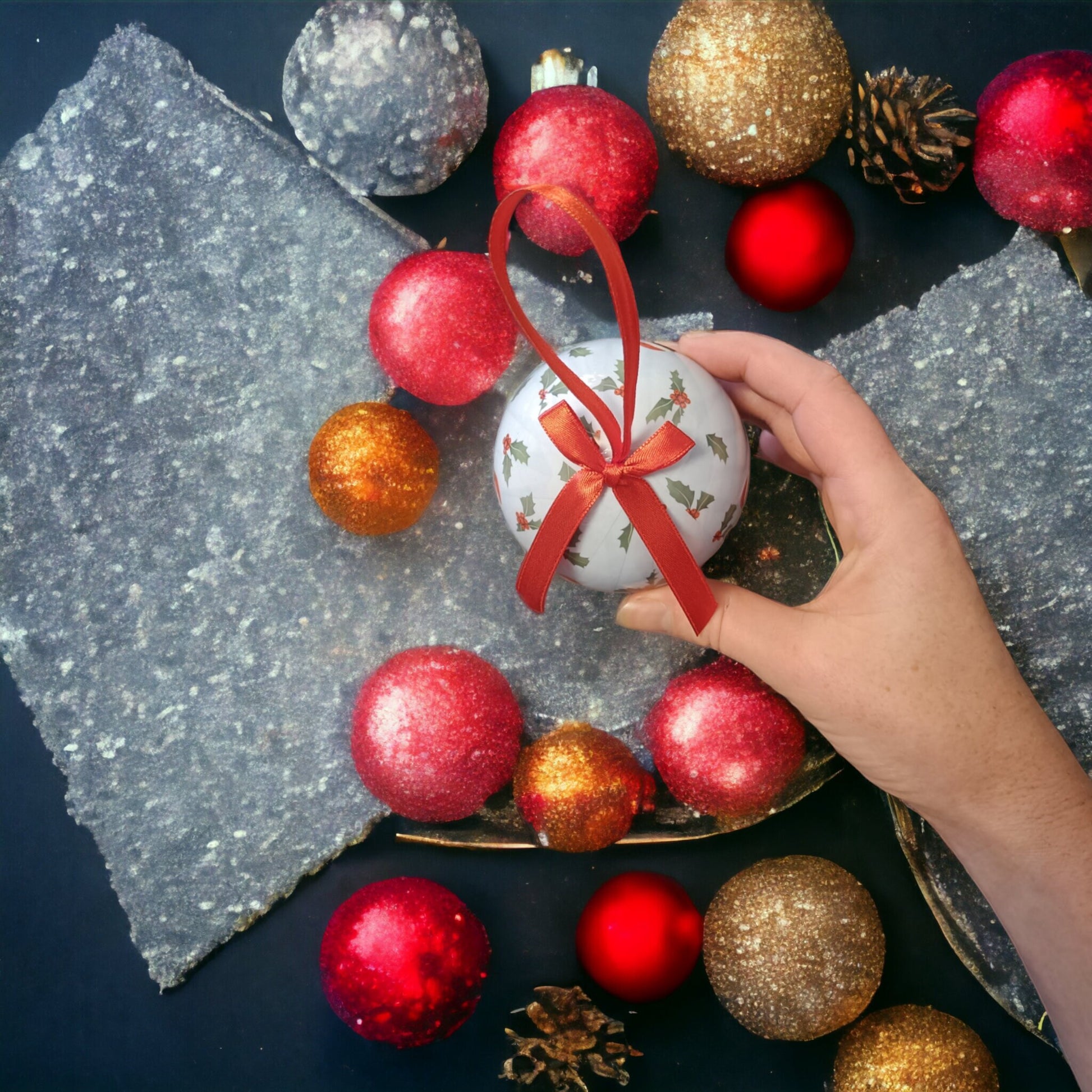 Dachshund Dog Christmas Bauble (optional set of 4)
