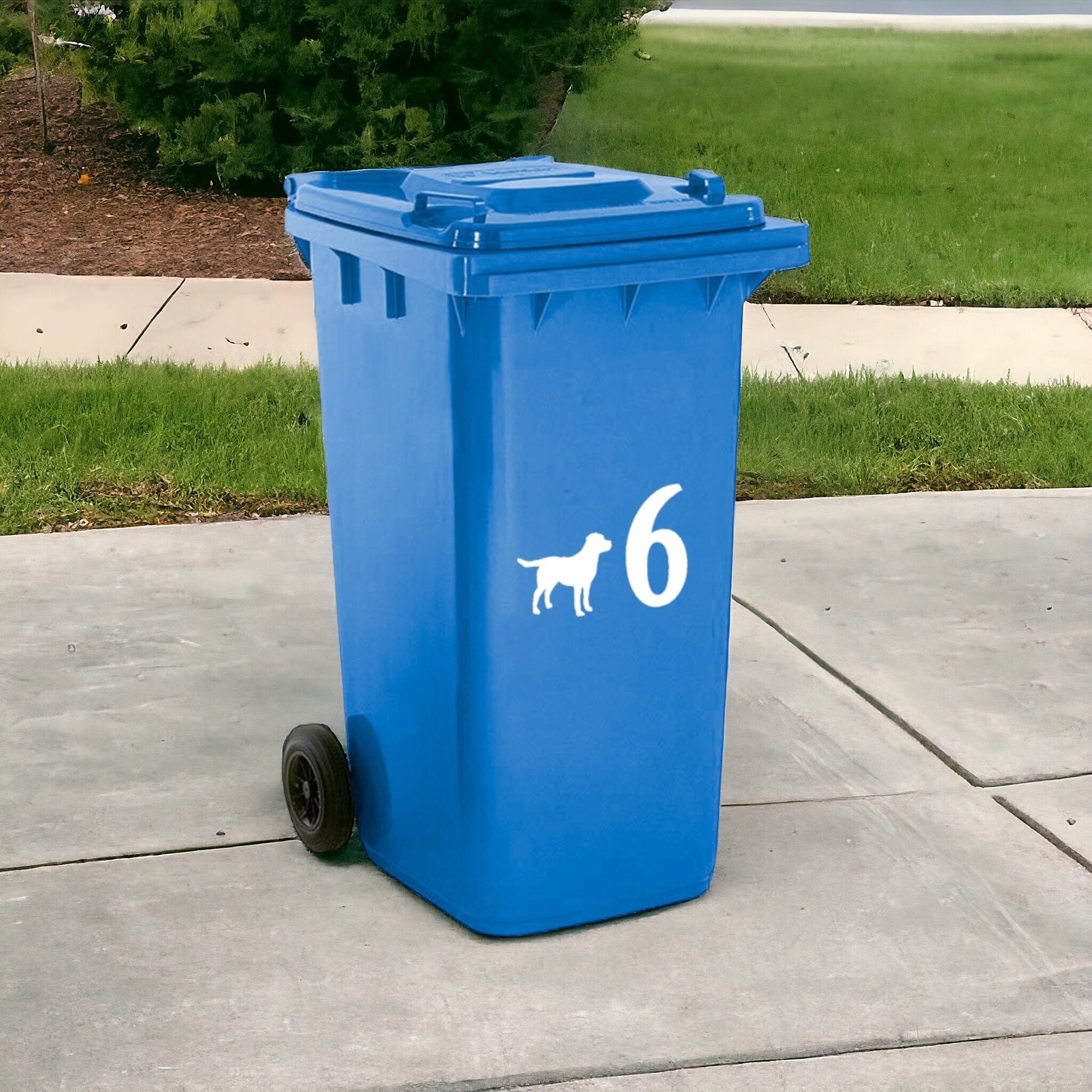 Any Breed Dog or Cat Wheelie Bin Sticker | Permanent Outdoor Transfer