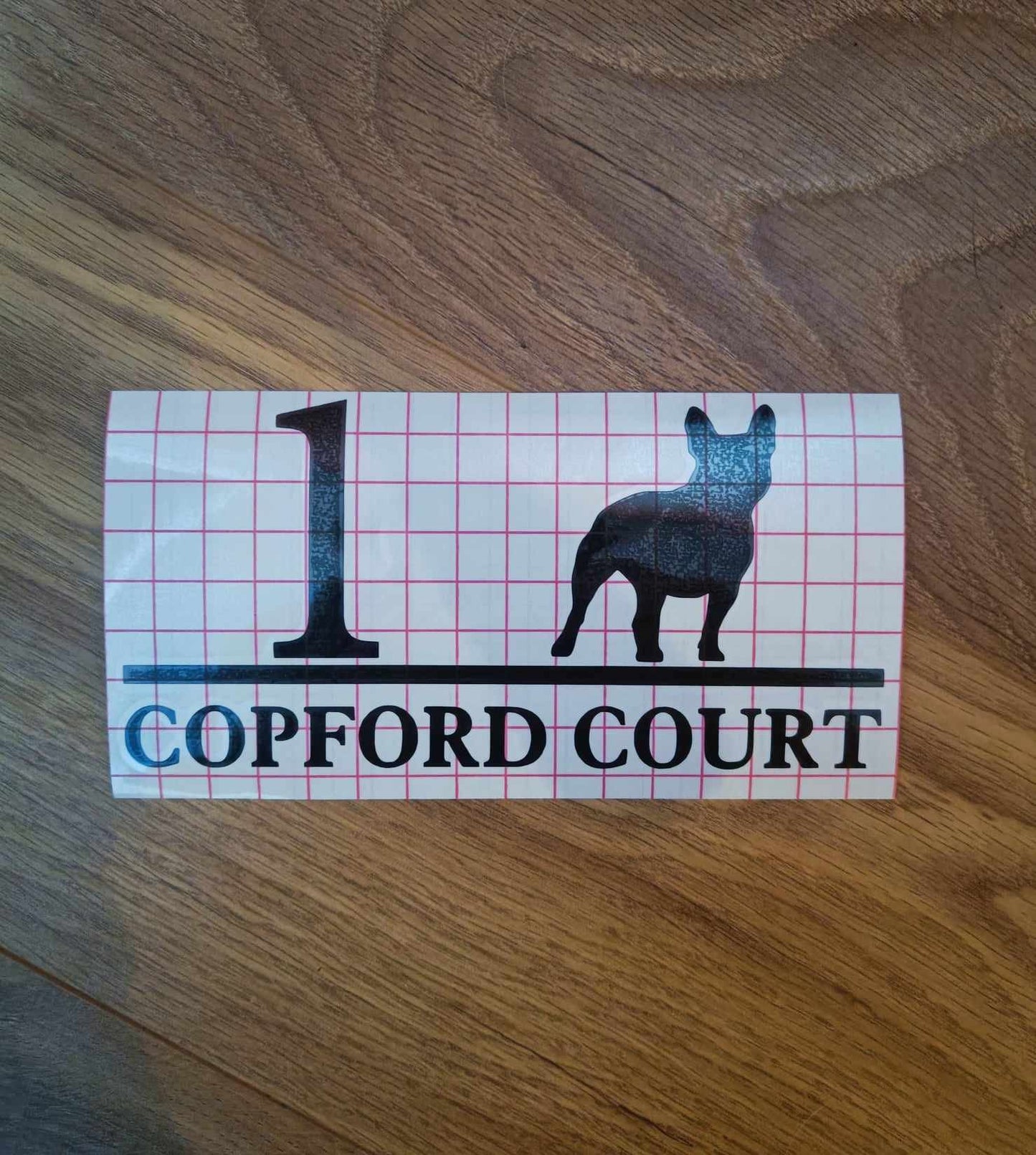 French Bulldog Dog Vinyl Decal for a Mailbox | Personalised Postbox Transfer