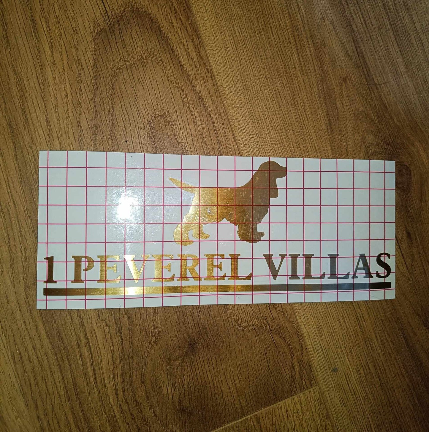 Cocker Spaniel Dog Vinyl Decal for a Mailbox | Personalised Postbox Transfer