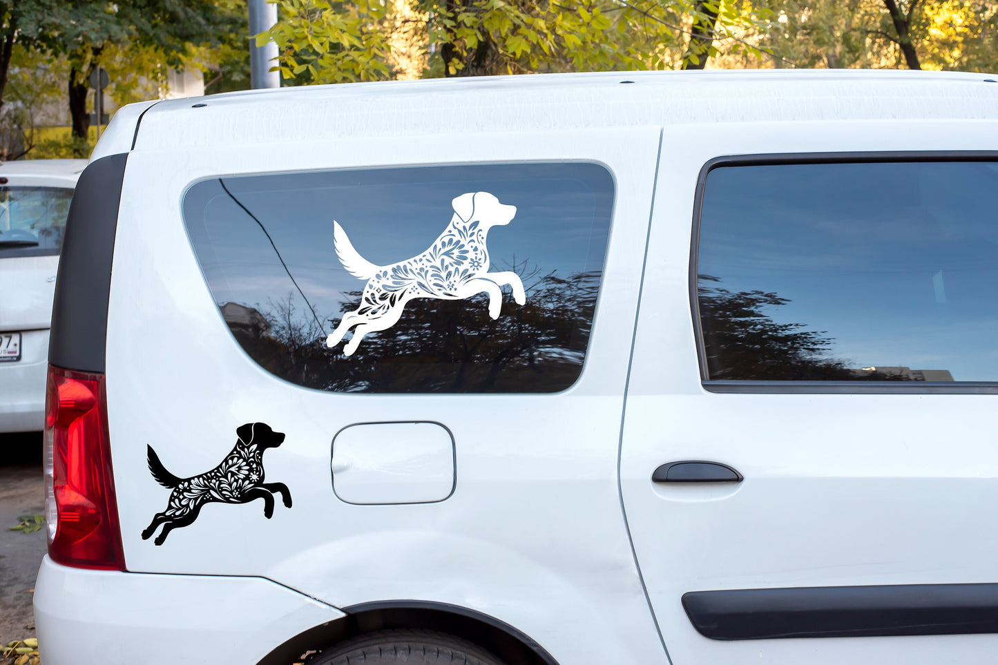 Dog On Board Vinyl Car Decal Labrador Bumper Sticker Rear Window