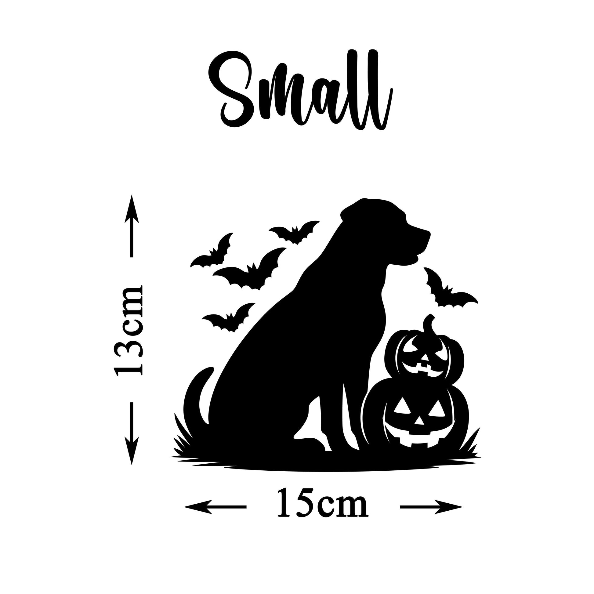Halloween Labrador Dog Window Cling Decoration Reusable Sticker