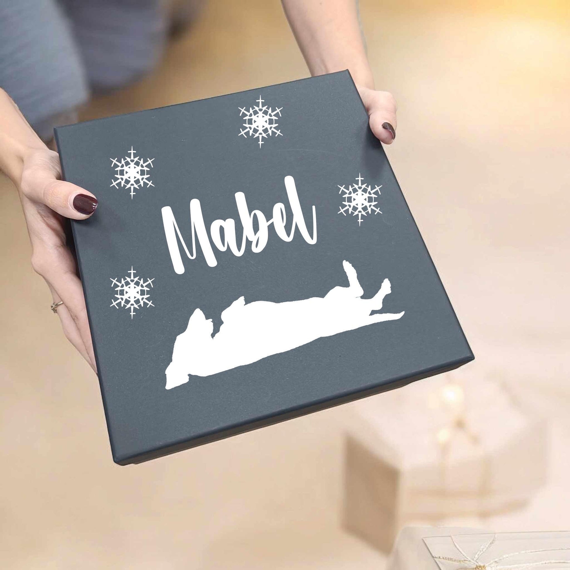 Personalised Dachshund Gift Box Empty box for Dog Presents