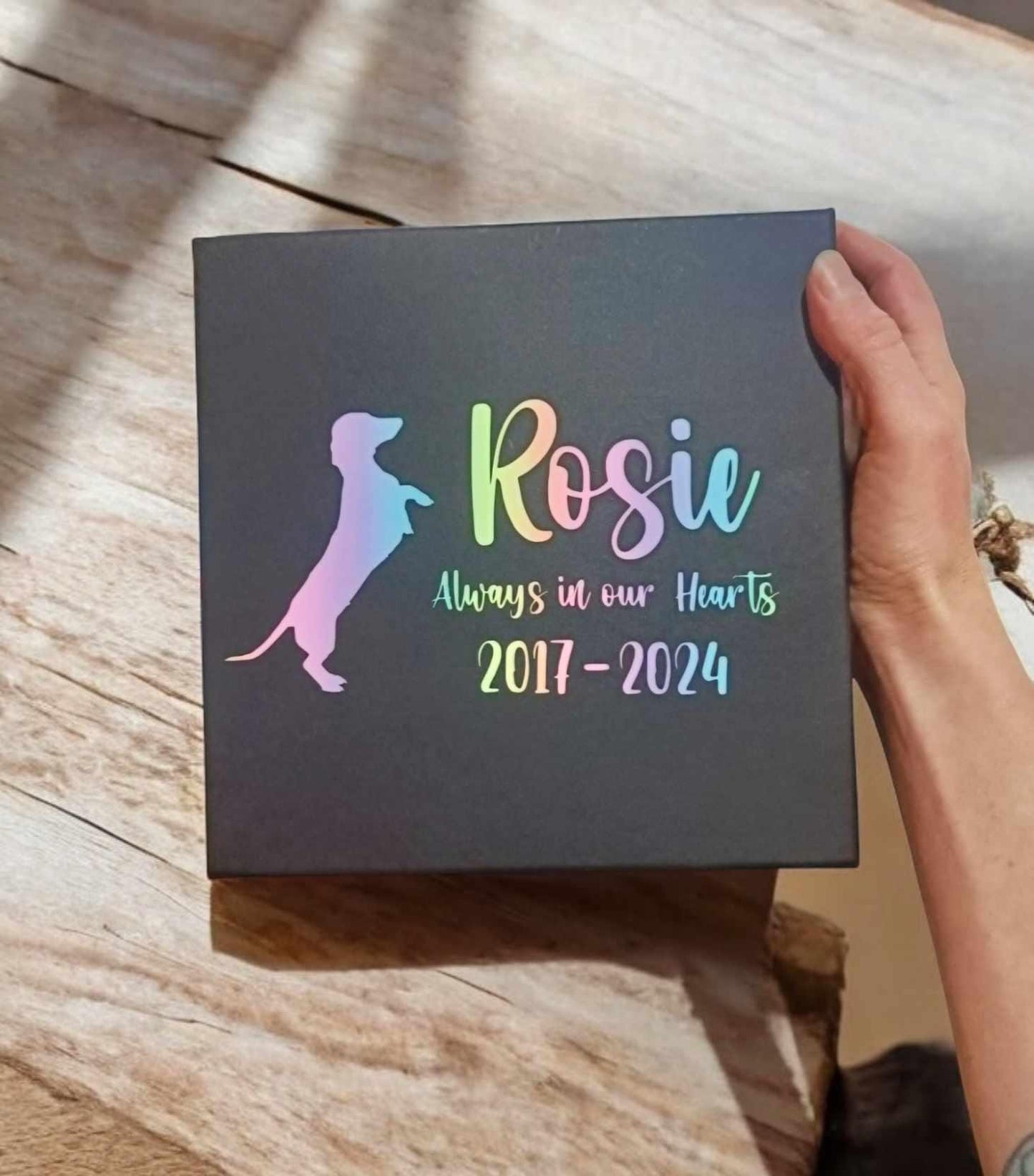 Personalised Dachshund Gift Box Empty box for Dog Presents