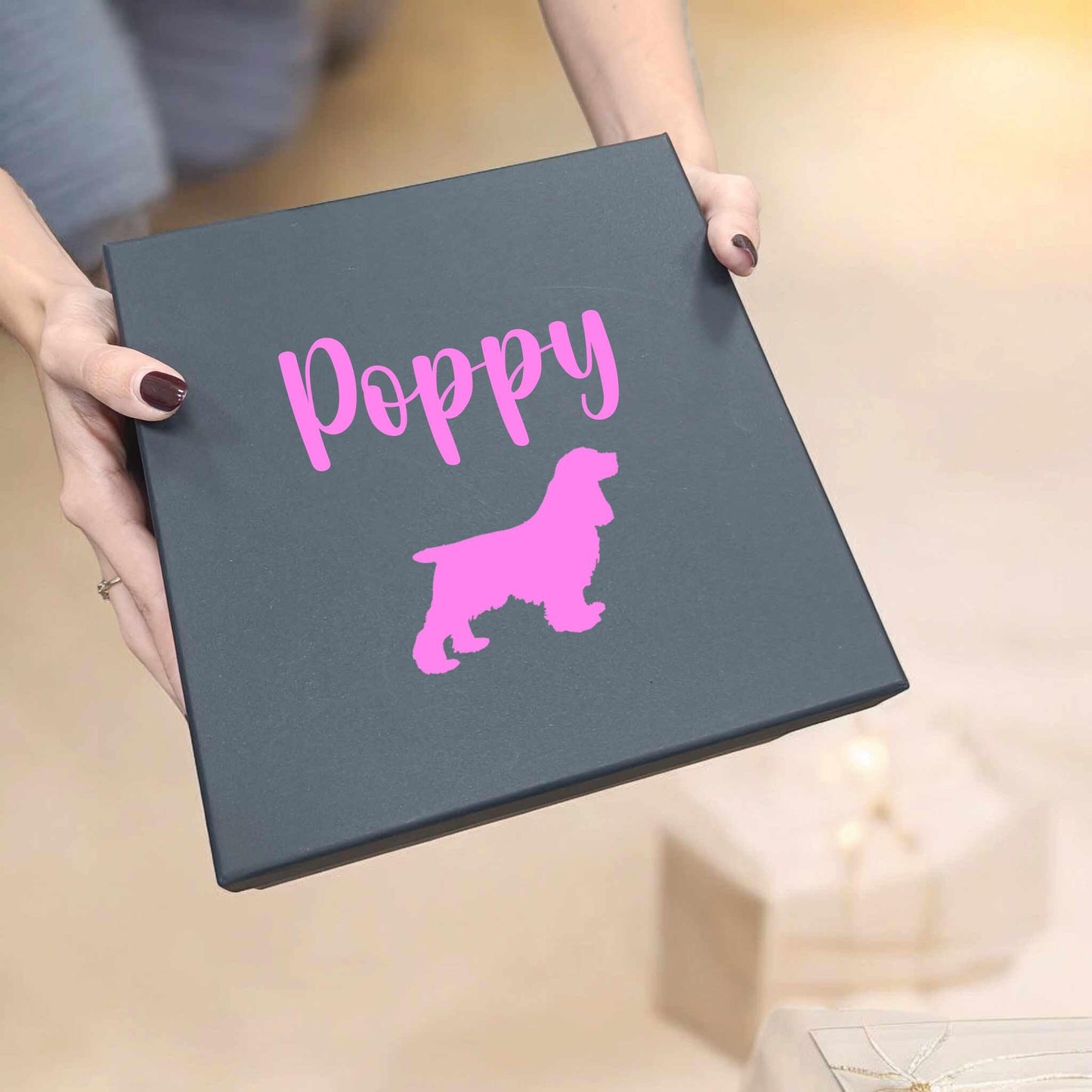 Personalized Dog Memory Box: Pet Memorial Keepsake with various breeds