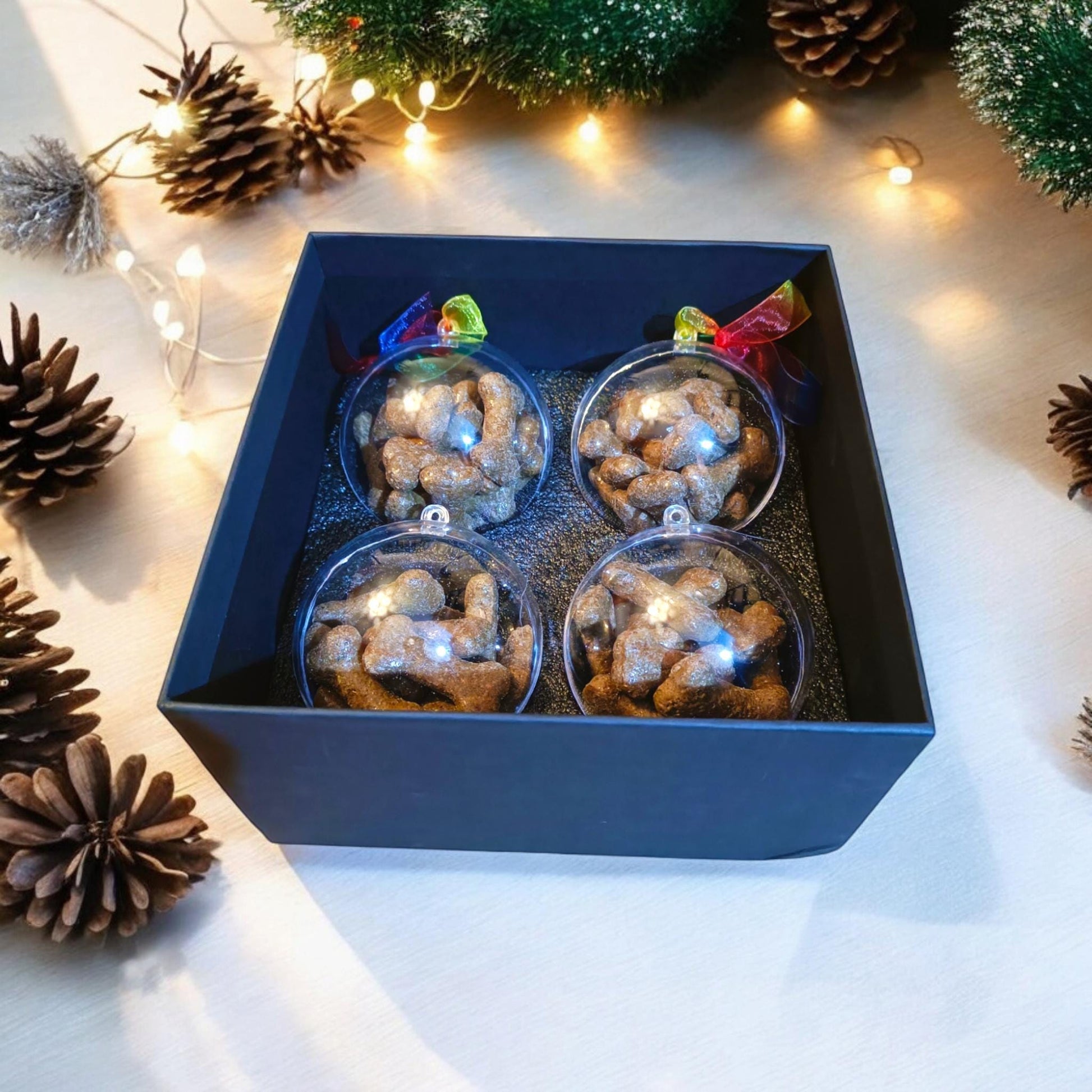 Dog Christmas Gift Box ALL BREEDS Personalised Dog Christmas Eve Box with Treats and Toy Xmas Puppy Present