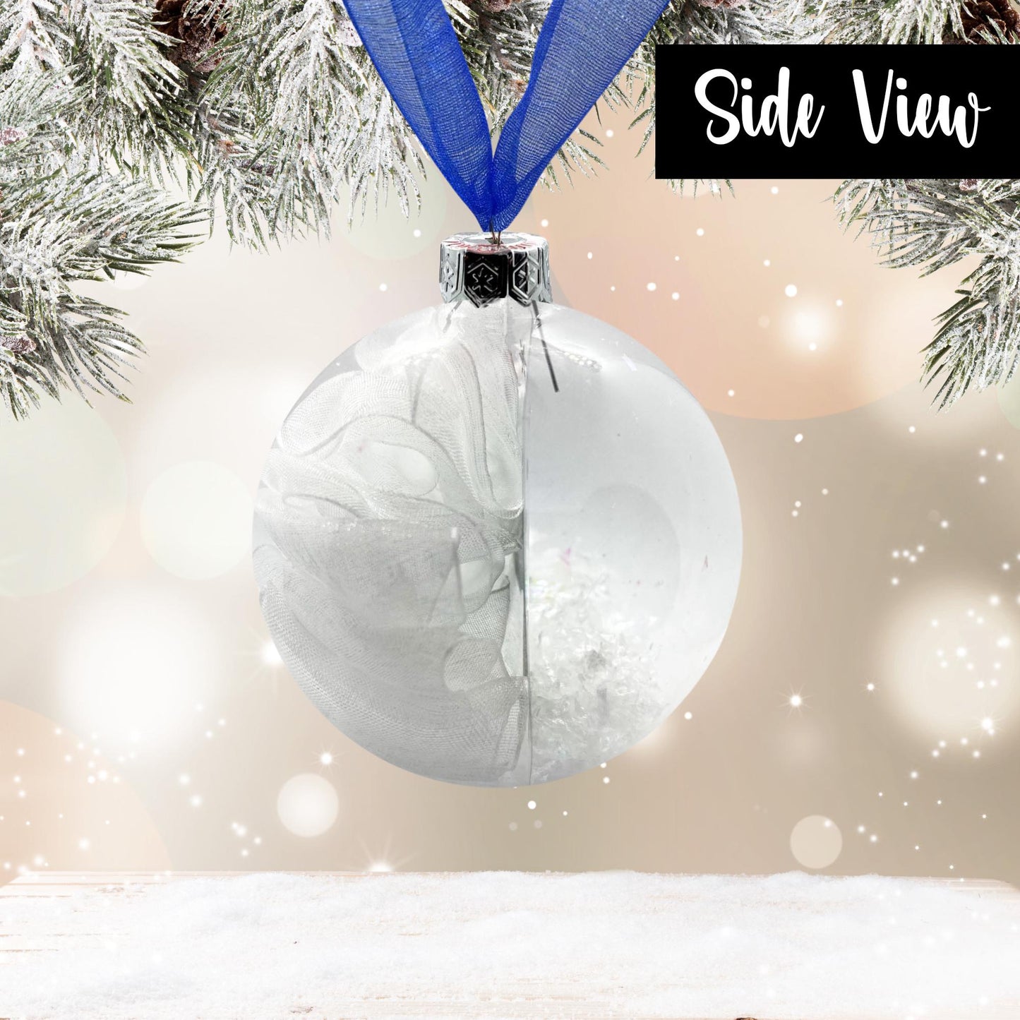 XL Bully / American Bully Dog Personalised Ornament | Custom Glass Christmas Bauble