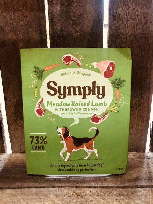 Symply Wet Food Tray Meadow Raised Lamb 395g