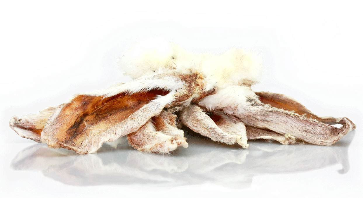 Rabbit Ears with hair 250g