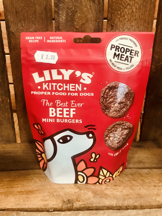 Lily's Kitchen Mini Beef Burger Treats
