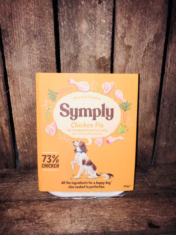 Symply Wet Food Tray Chicken Pie 395g