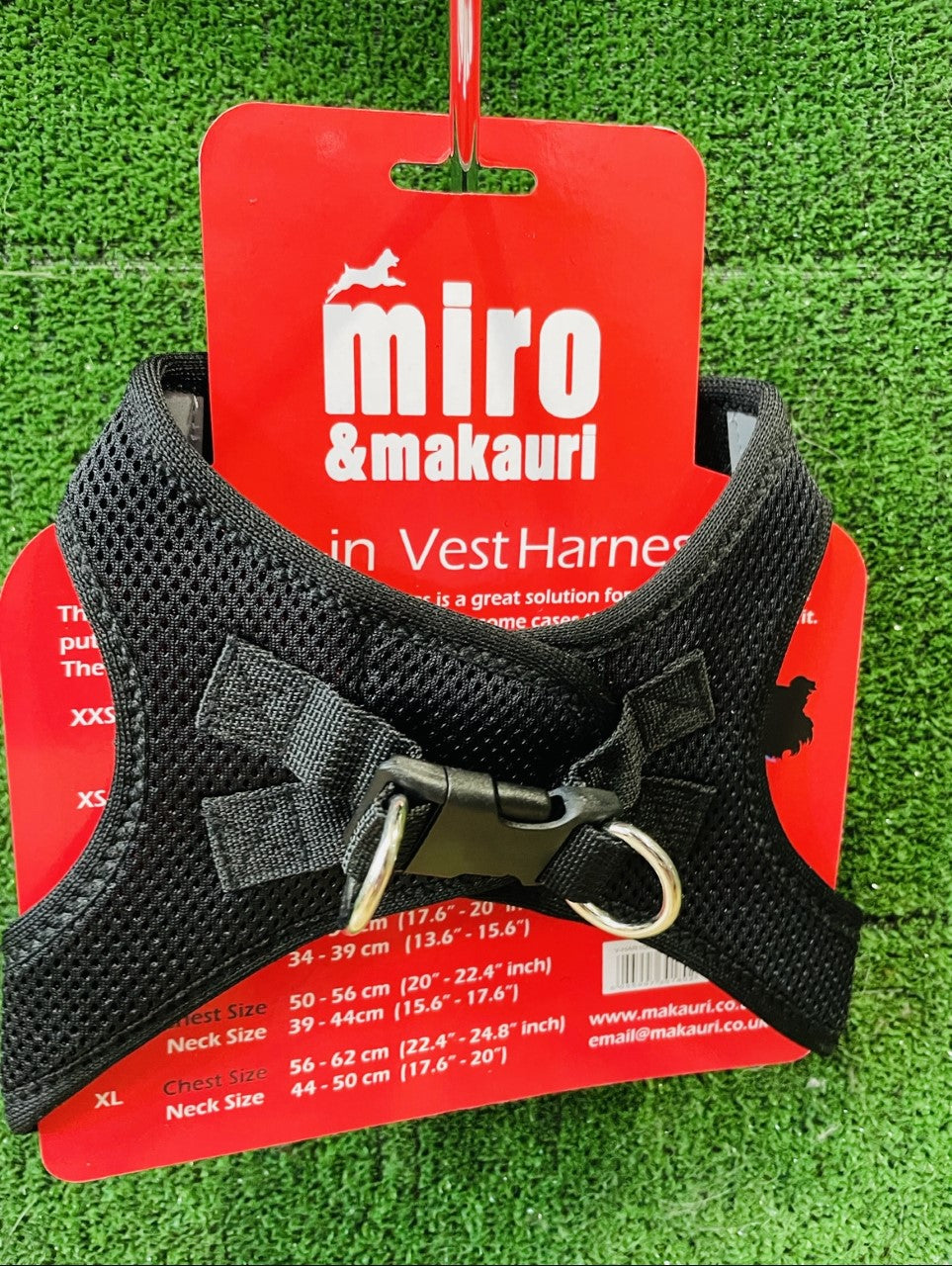 Miro & Makauri Step-in Black Vest Harness